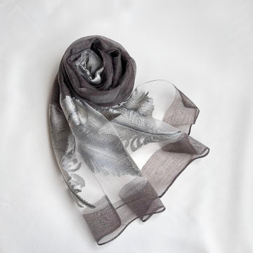 Feather Organza Mud Brown
