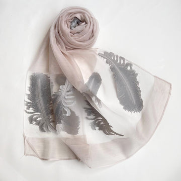 Feather Organza Beige
