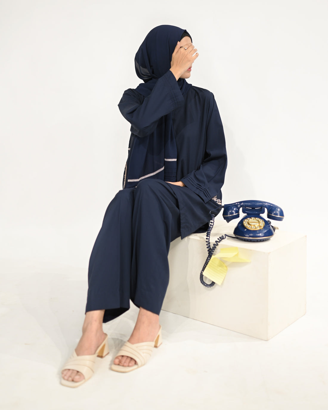 Darejan Co-ord Set-Navy