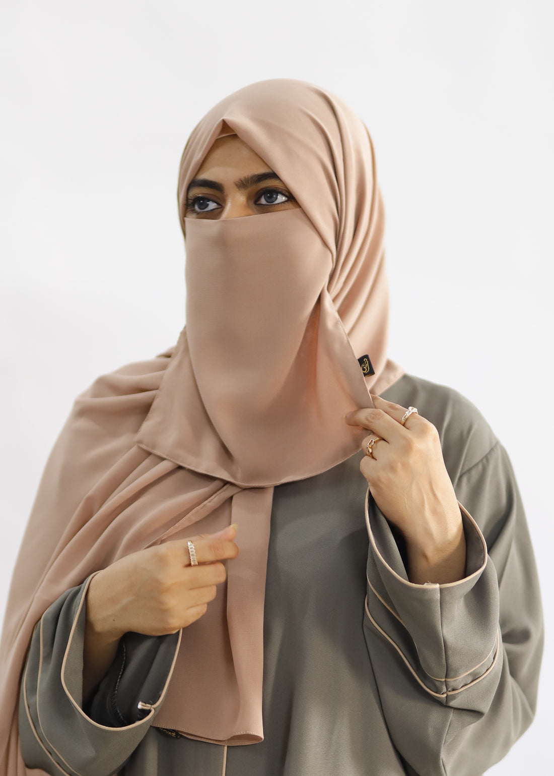 Hijab & Niqab Set Rose Taupe