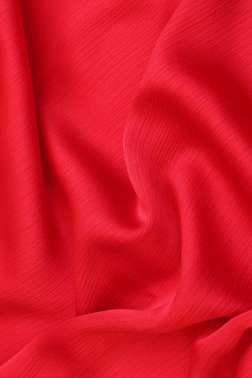 Luxe Silk Hijab Red
