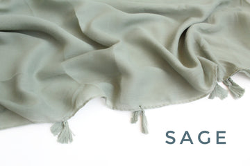 Tassel Hijab Sage