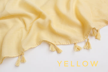 Tassel Hijab Yellow