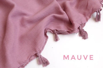 Tassel Hijab  Mauve