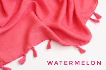 Tassel Hijab Watermelon