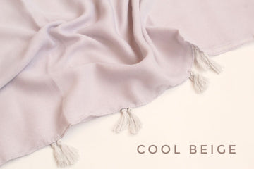 Tassel Hijab Cool Beige