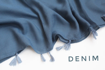 Tassel Hijab Denim