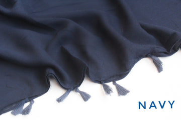 Tassel Hijab Navy