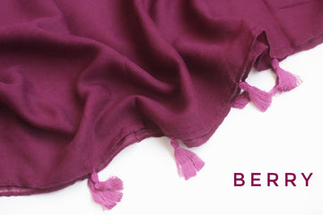 Tassel Hijab Berry
