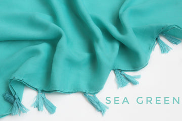 Tassel Hijab Sea Green