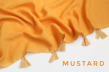 Tassel Hijab Mustard