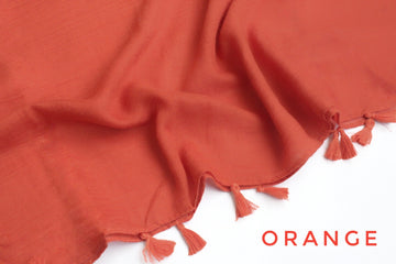 Tassel Hijab Orange