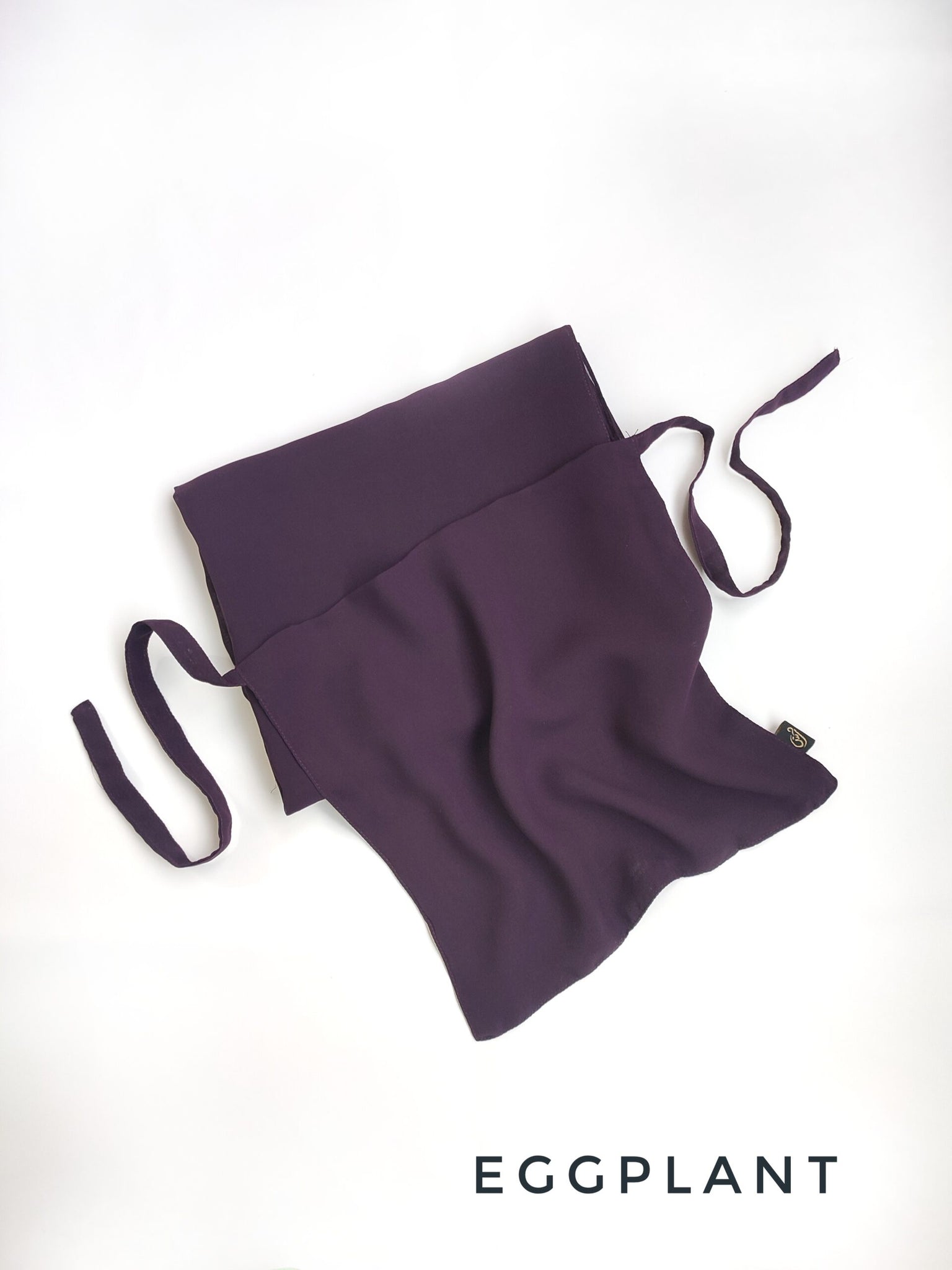 Plain Niqab Set Eggplant