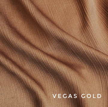 Crinkle Silk Hijab Vegas Gold