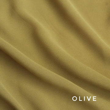Plain Georgette Hijab Olive