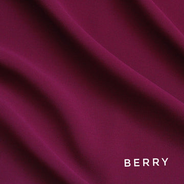 Plain Georgette Hijab Berry