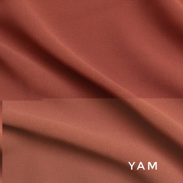 Plain Georgette Hijab Yam