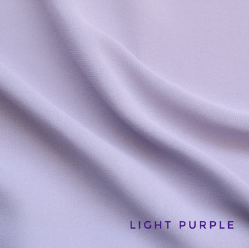 Plain Georgette Hijab Light Purple