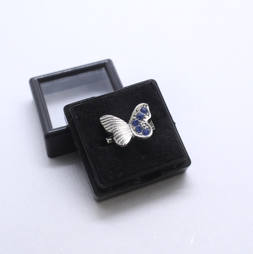Mini Butterfly Brooch Blue