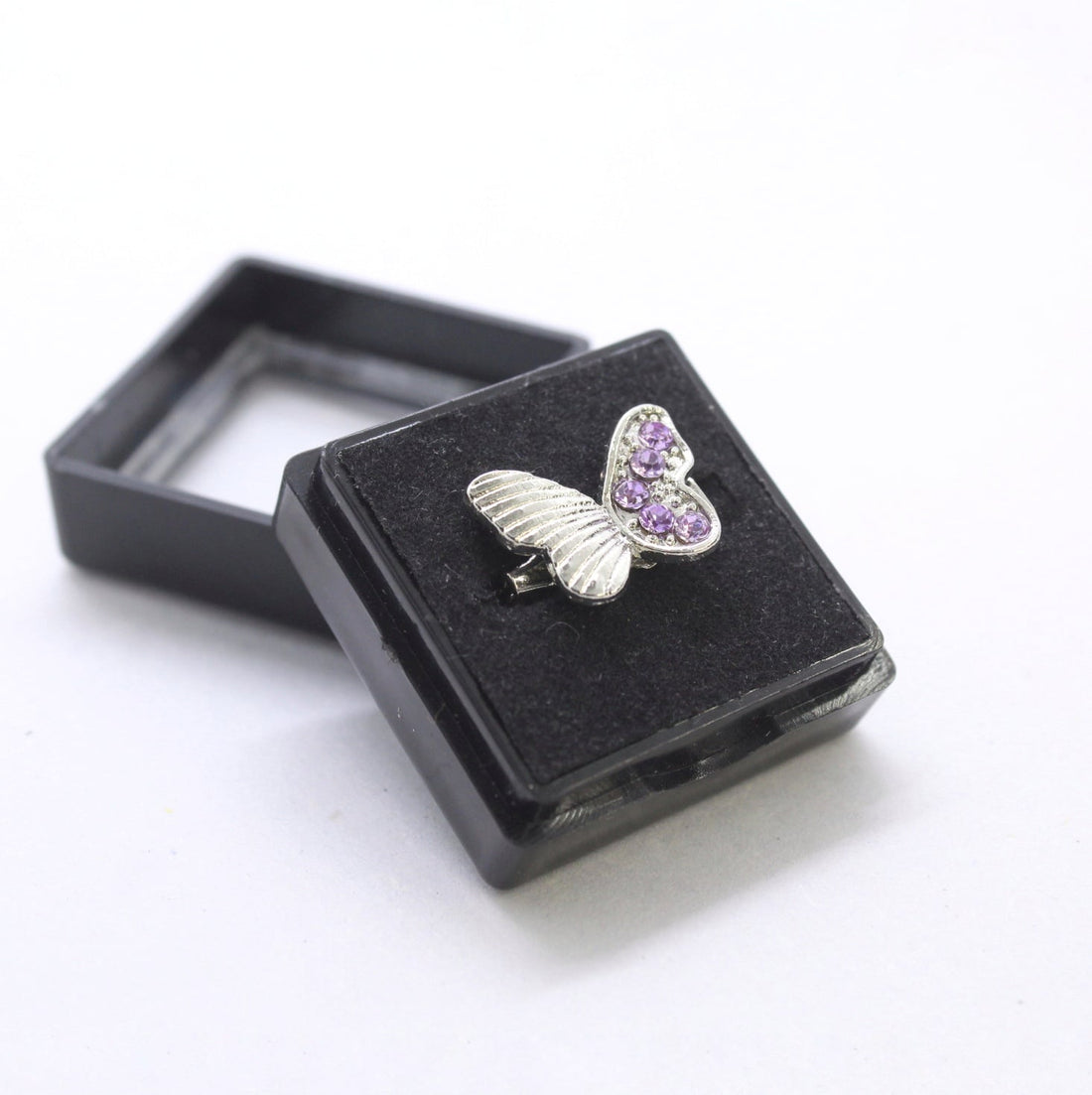 Mini Butterfly Brooch Purple
