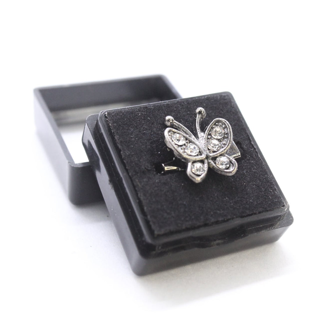 Mini Butterfly Brooch Black