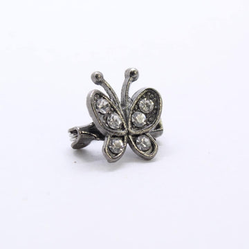 Mini Butterfly Brooch Black