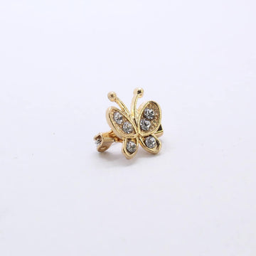 Mini Butterfly Brooch Gold