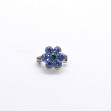 Mini Flower Brooch Blue