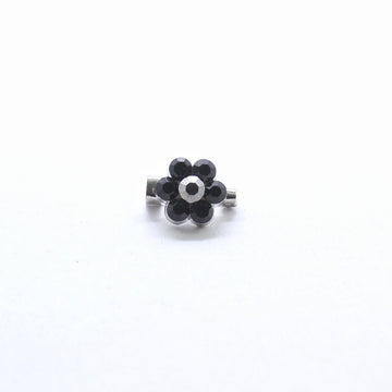 Mini Flower Brooch Black