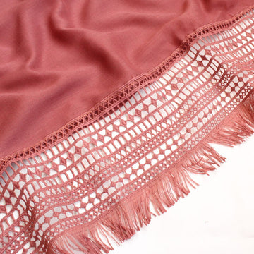 Laced Up Hijab Terracotta