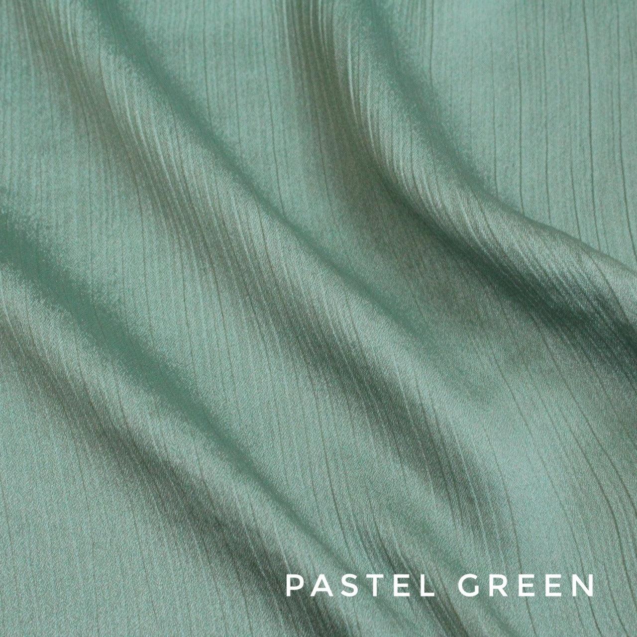 Crinkle Silk Hijab Pastel Green