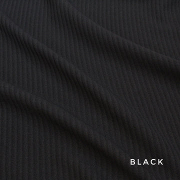 Self Striped Georgette Black