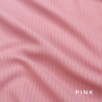Self Striped Georgette Pink