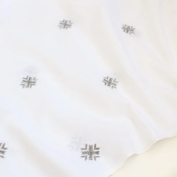 White Embroidered Chadar