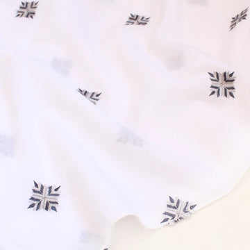 White Embroidered Chadar