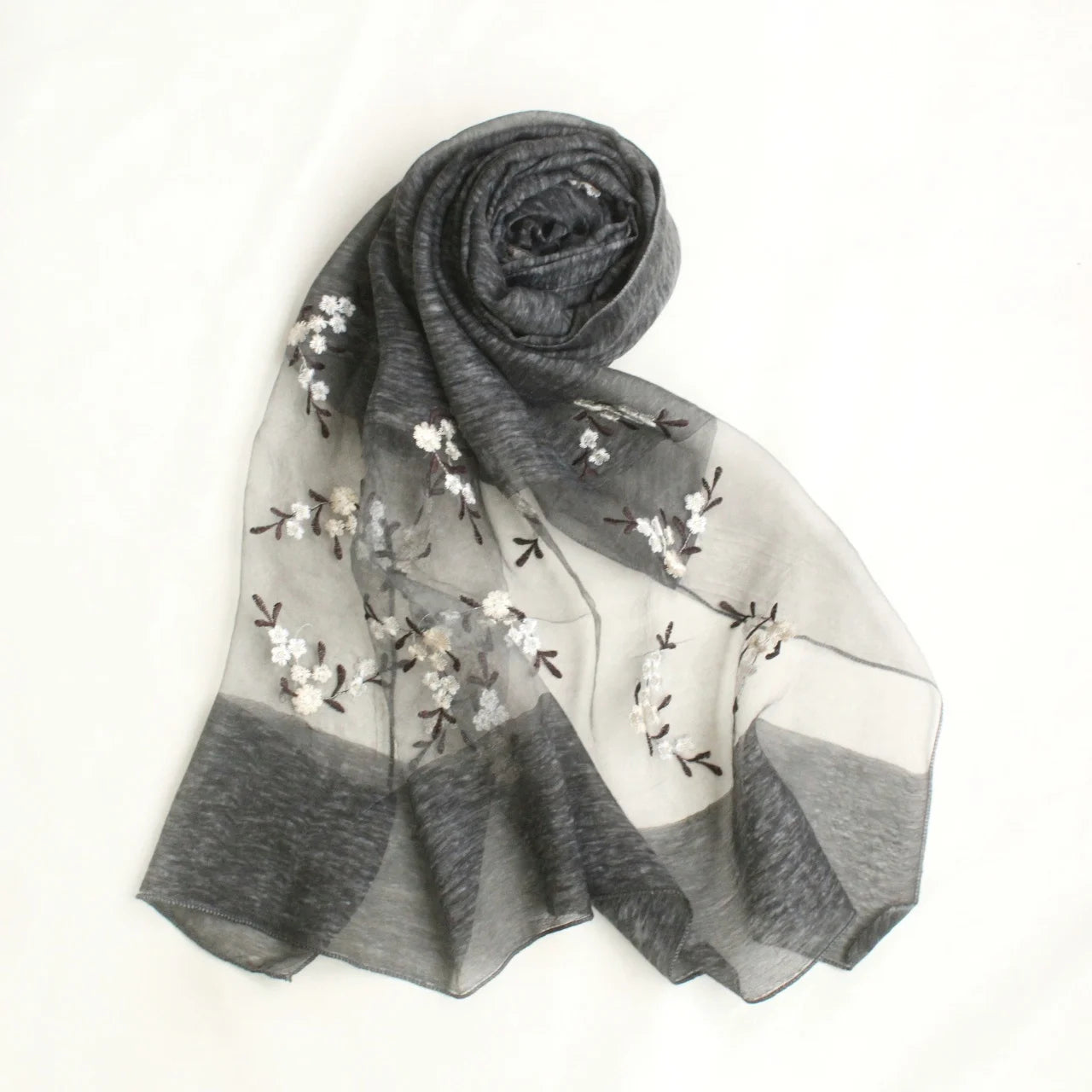 Floral Organza Charcoal