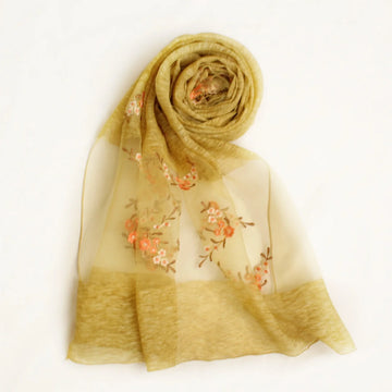 Floral Organza Mustard