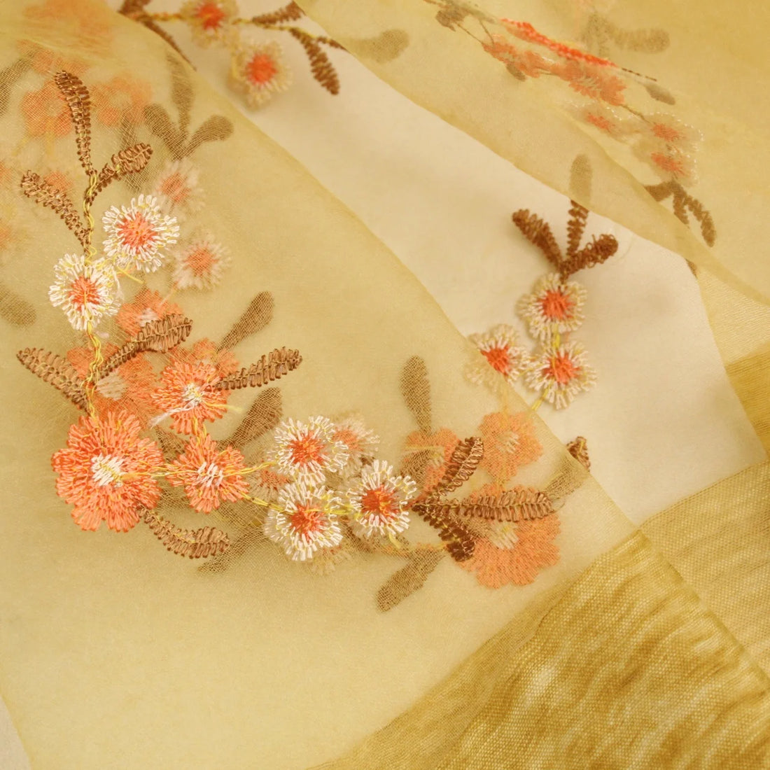 Floral Organza Mustard
