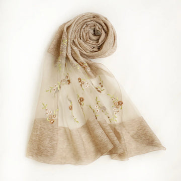 Floral Organza Sand