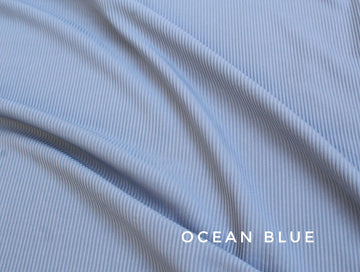 Premium Ribbed Jersey Ocean
