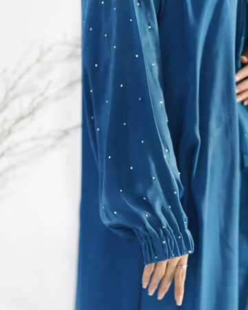 Turquoise Gleam Abaya