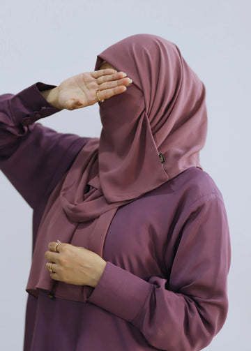 Hijab & Niqab Set Raspberry