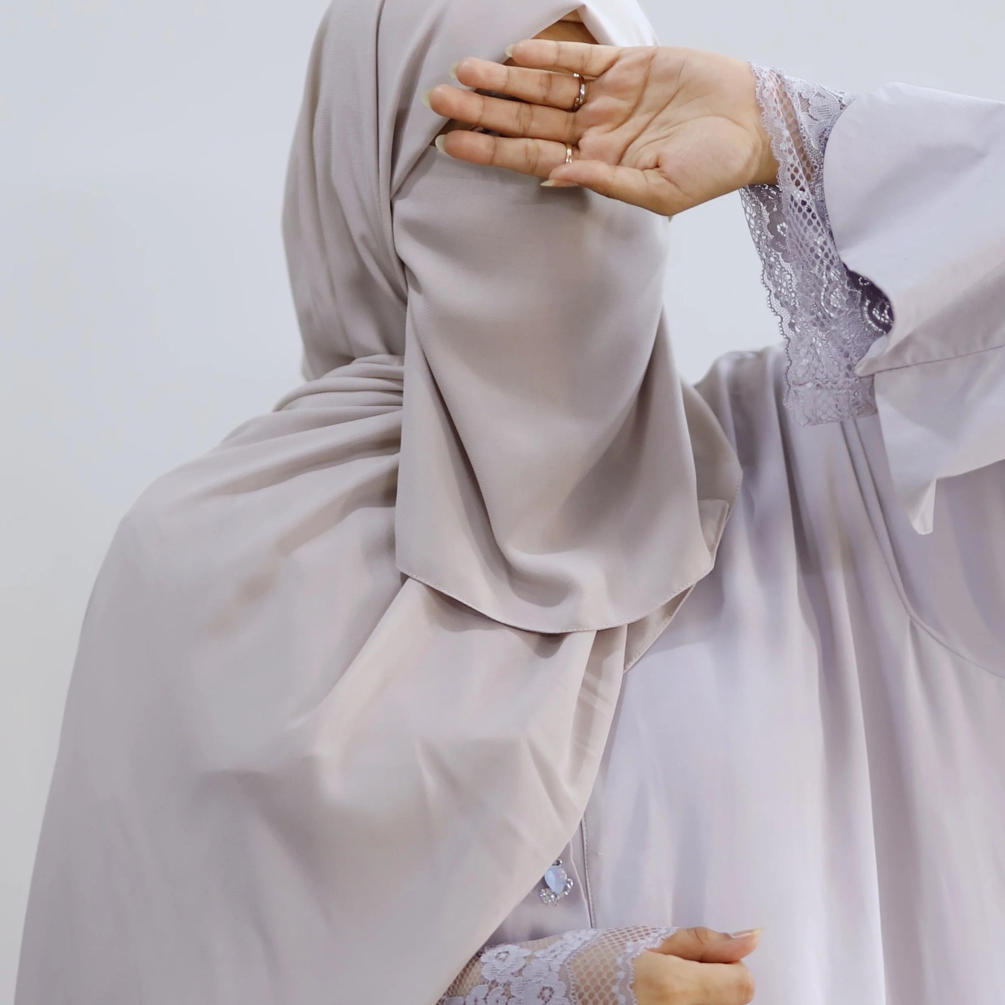 Hijab & Niqab Set Cool Beige