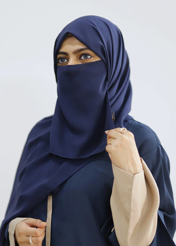 Hijab & Niqab Set Navy