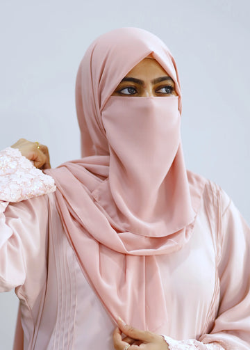Hijab & Niqab Set Flamingo