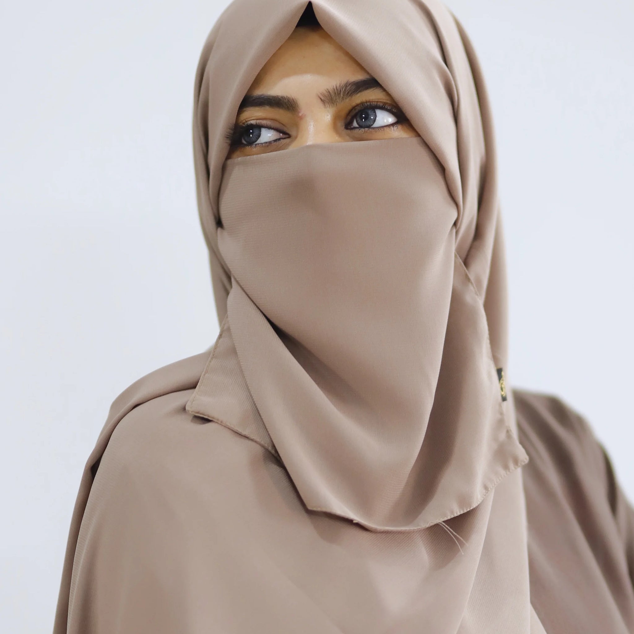 Hijab & Niqab Set Sepia