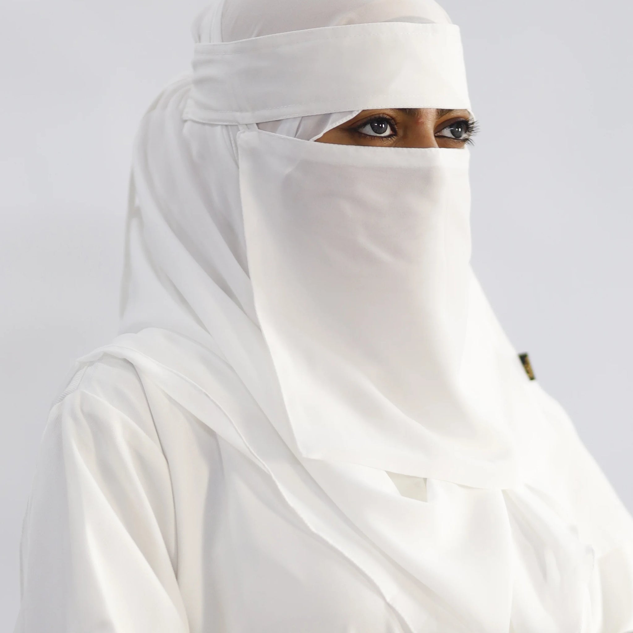 Saudi Niqab Set White