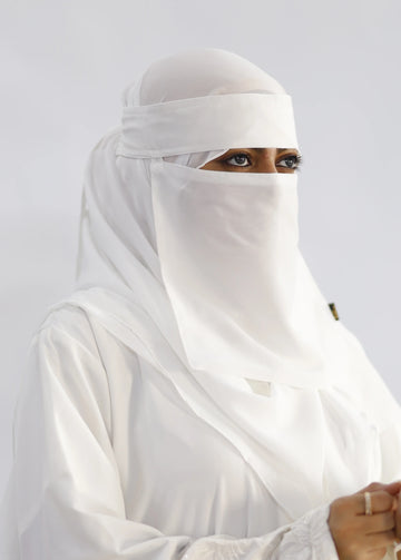 Saudi Niqab Set White