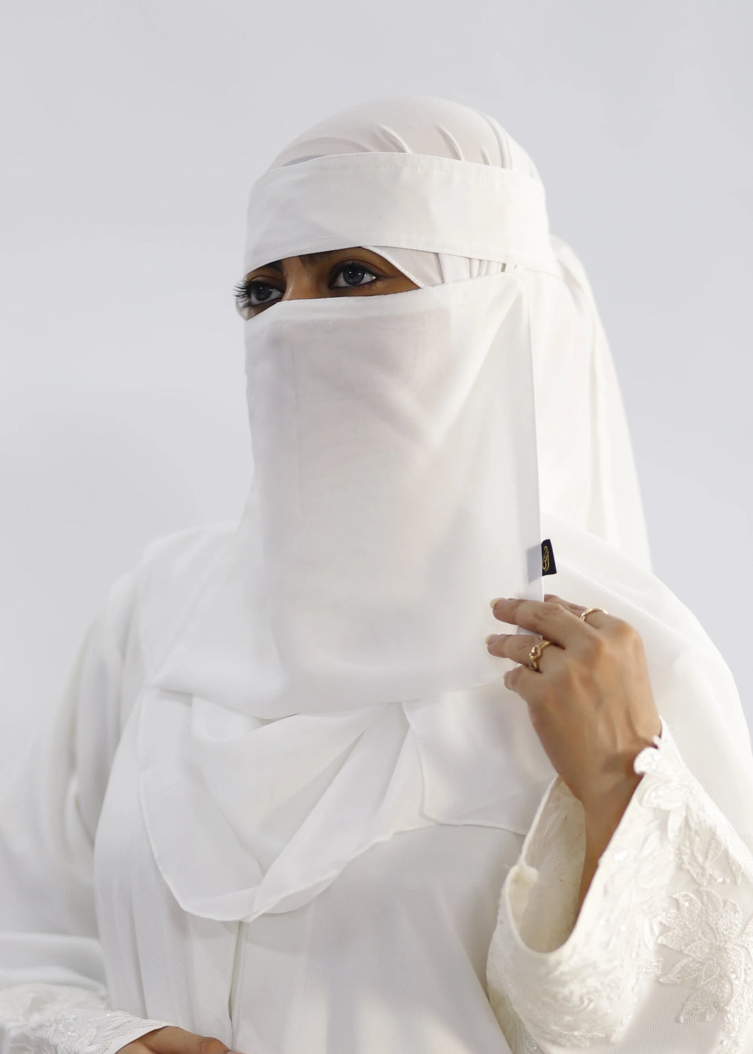 Saudi Niqab Set White