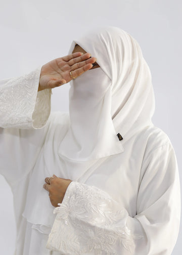 Hijab & Niqab Set White